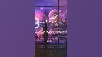Fantasy on the topic of robotic Bitcoin trading, 3D render.