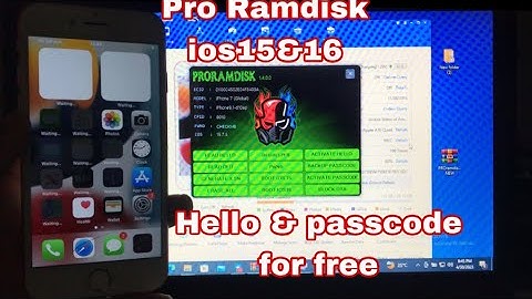 [*NEW]Pro ramdisk free bypass tool hello and passcode | ios 15&16 | support all checkm8 devices