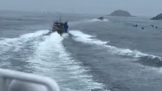 馬祖海巡警艇追逐不明快艇