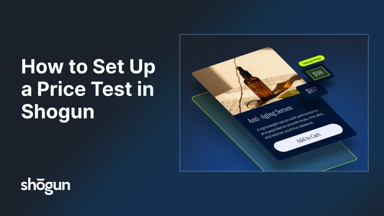 How to Set up and Run Price Tests in Shopify with Shogun A/B Testing