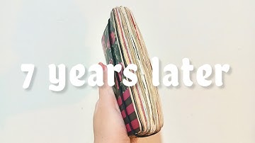 Relaxing Art Journal Flip Through 📖🌷 I finished it in 2017! 👀