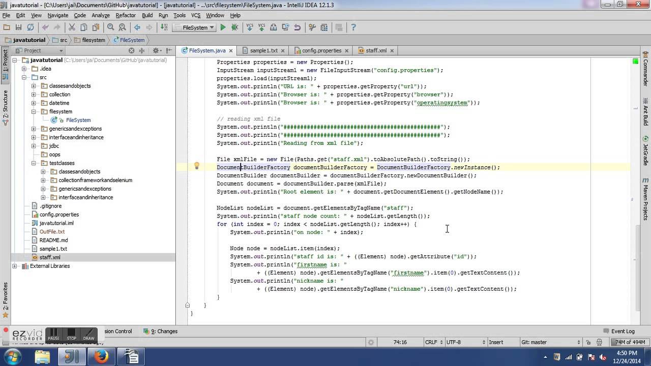 File handling - 11th Java training video - YouTube
