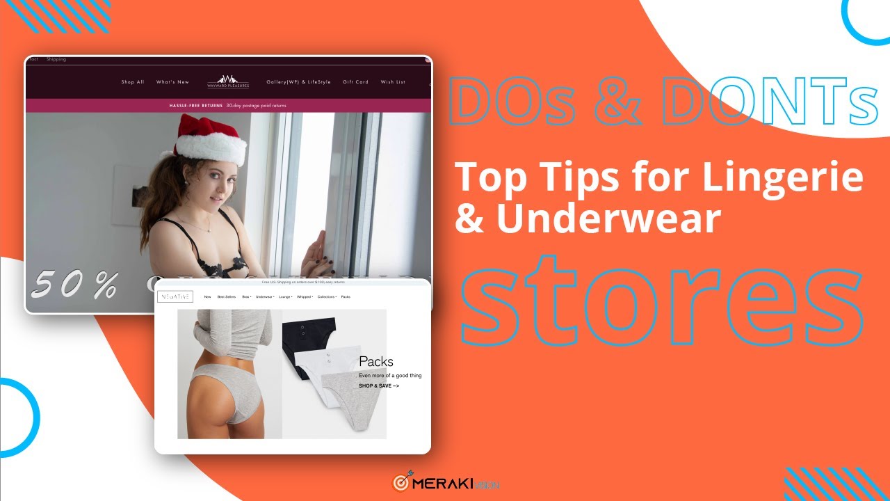 DOs & DONTs in a eCOMMERCE STORE: Top Tips for Lingerie