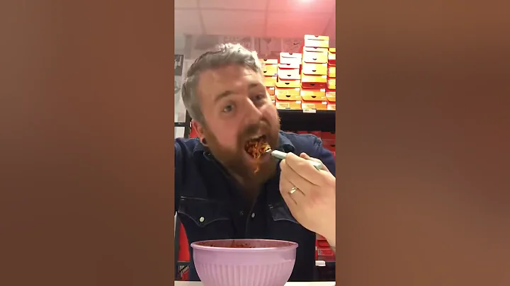 Spicy noodle challenge.