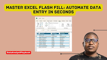 Master Excel Flash Fill: Automate Data Entry in Seconds