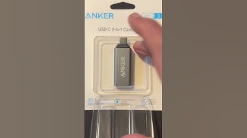 Anker 2-in-1 USB-C Memory Card Reader Unboxing