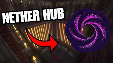 I Built A EPIC HUGE Nether Hub In Minecraft HARDCORE!