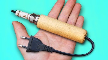 Millions Don’t Know the Secret Insert the Wire and Spark Plug into a Wooden Handle!