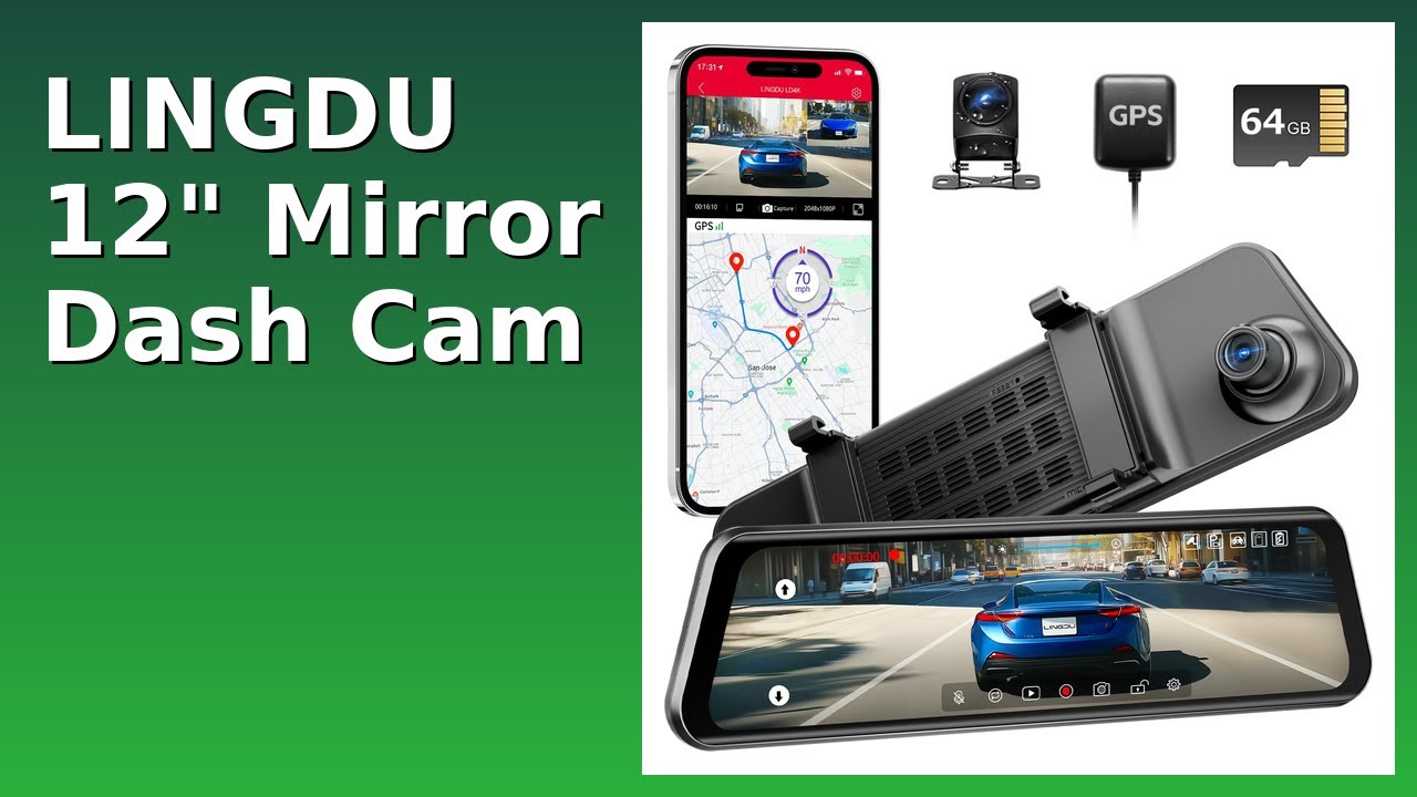 REVIEW (2025): LINGDU 12" Mirror Dash Cam. Features.