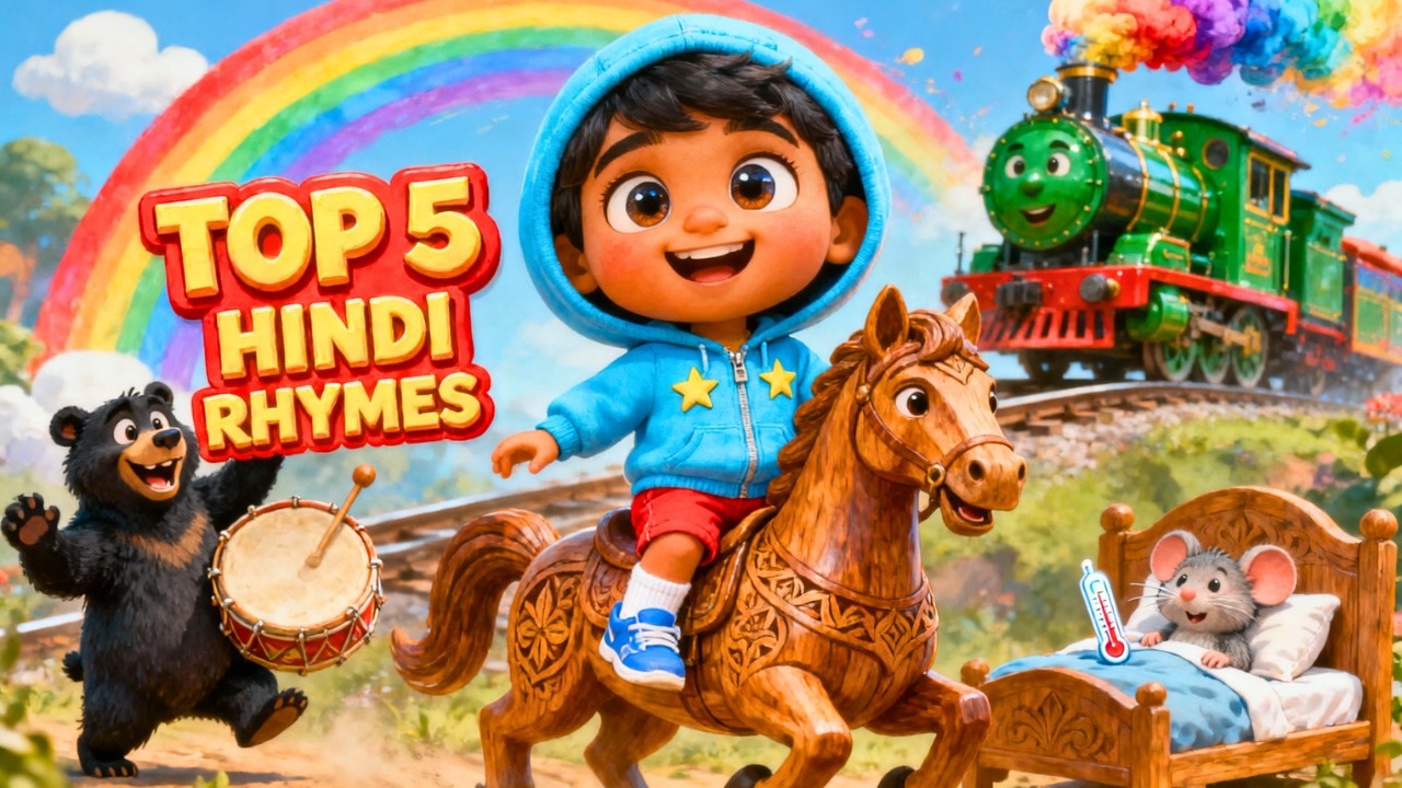 Top 5 Hindi Rhymes for Kids | Lakdi Ki Kathi & More | Shayu Rhymes | Best Hindi Nursery Rhymes 2026