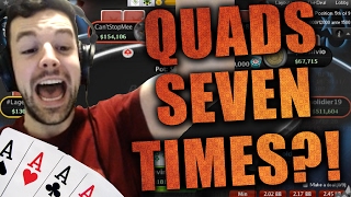 7x FOUR OF A KIND And A FINAL TABLE