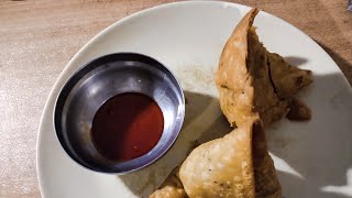 ASMR| Eating Indian Snacks • Samosa with Chai ☕| समोसा एवं चाय का आनंद 😋 screenshot 4