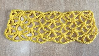 Tuto motif pour gilet, étole, rideaux au crochet 