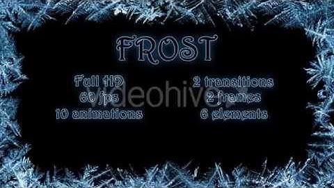Motion Graphics - Frost Transition