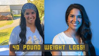 Losing 40 pounds!