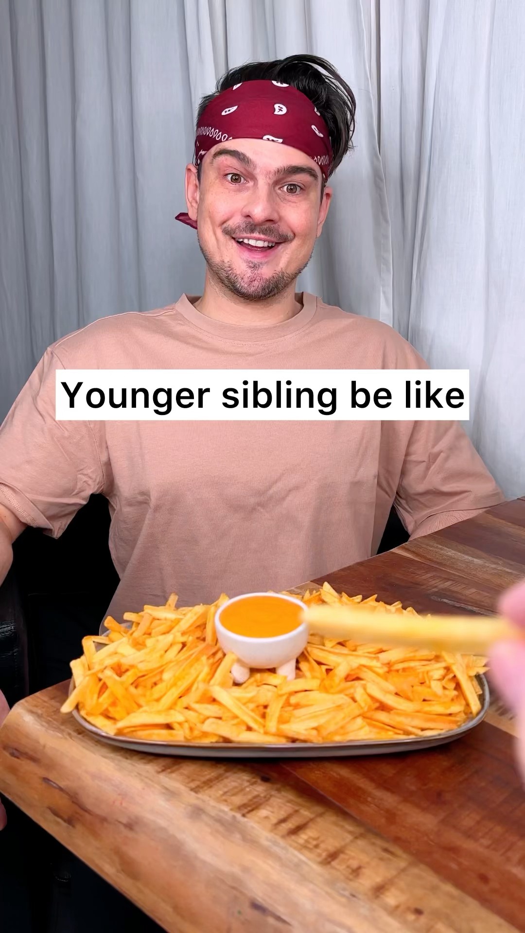 How to not share FRIES and sauce with your sibling??❤️?| CHEFKOUDY