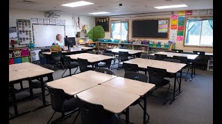 Teachers return to online learning, empty classrooms