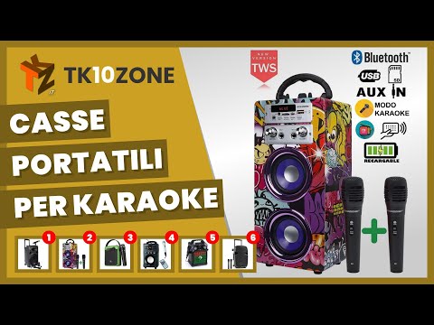 Video: Altoparlanti Per Karaoke: Modelli Grandi Con Microfono, Altoparlanti Per Musica Bluetooth Con Schermo E Musica Leggera