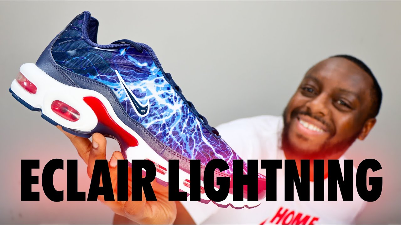 Nike Air Max Plus TN Eclair Lightning ? Navy Red On Foot Review 