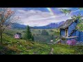 #house  #village  #mountains  #nature  #rainbow  #butterfly