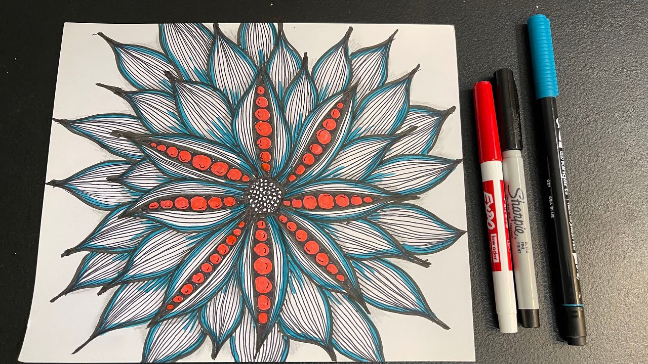 Simple drawing. Doodle art. Drawing step by step.#easydrawings