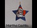 Estrella en 3 D con Santa Claus Parte dos/Star 3 D with Santa Claus  Part two.