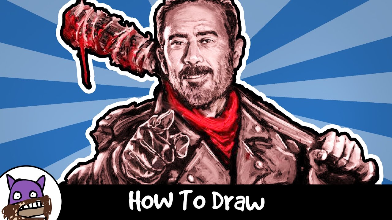 A drawing of Negan done by me(using Draw it, too' s tutorial) :  r/thewalkingdead