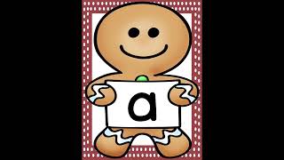 Learn Lowercase Letters with Gingerbread Man Fun Alphabet Practice for Preschool Kindergarten