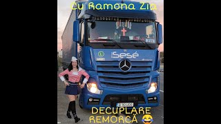 Zia în acțiune 😂 decuplare remorcă... Ramona Zia șoferiță de TIR