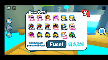 Pet Simulator X | fuse 2 Mining mole Golden and 1 normal steampunk fish