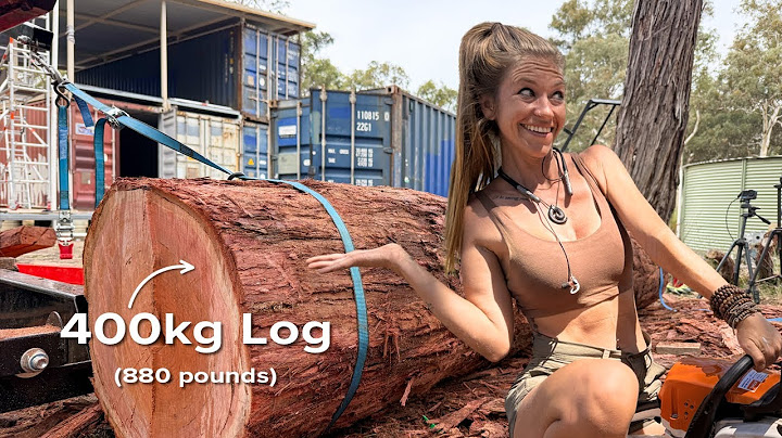 Is this even possible? Moving & Milling a 400KG Log SOLO for my container house!