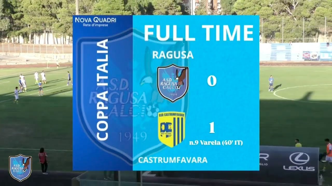 Ragusa - CastrumFavara 0-1 [Coppa Italia Serie D 2025/26 - 1° turno]