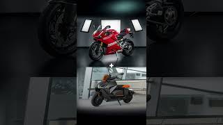 From Racing to Futuristic: Panigale + CE04 Fusion #ce04 #panigale #scooter #concept