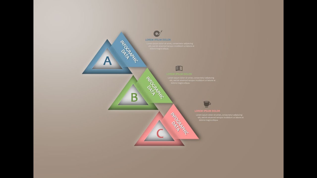 Photoshop Tutorial Graphic Design | Infographic Creative Triangle - YouTube