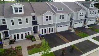 Riverbank Crossing Aerial View | New Townhomes in Geneva, IL