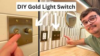 DIY Gold Light Switches That Look High-End | Camper Rebuild Episode 54