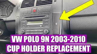 TUTORIAL: How to remove front cup holder on VW Polo 9N (2002-2010) in 4 simple steps