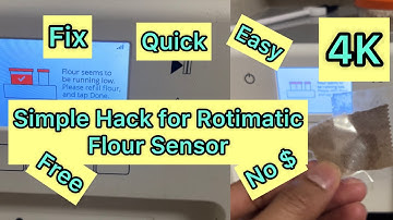 "Troubleshooting the Rotimatic: Resolving the Low Flour Sensor Issue" #usa #india #rotimatic