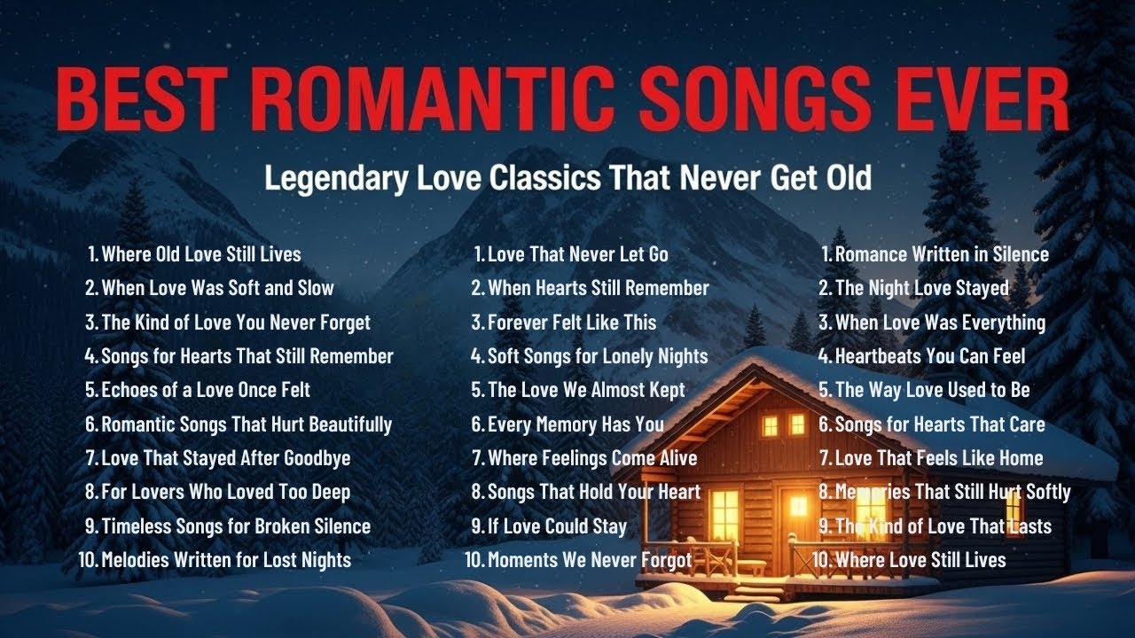Best Romantic Songs Ever | Legendary Love Classics That Never Get Old
