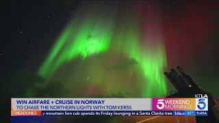 World's "Chief Aurora Chaser" captivates KTLA with Northern Lights cruise getaway