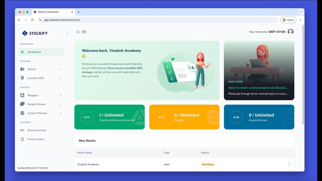 Hướng dẫn tạo Google Drive Stack chính (Primary) bằng Stackify Tools