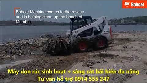 Máy dọn rác đa năng trên bãi biển (Sàng cát - rác sinh hoạt - rác sau bão)