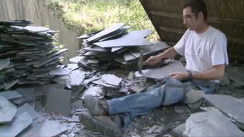 Slate quarrying and carving activity