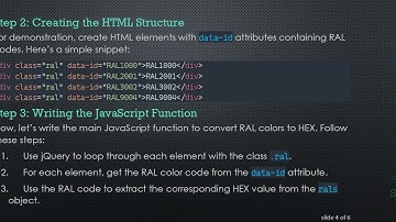 How to Efficiently Convert RAL Colors to HEX in JavaScript and jQuery