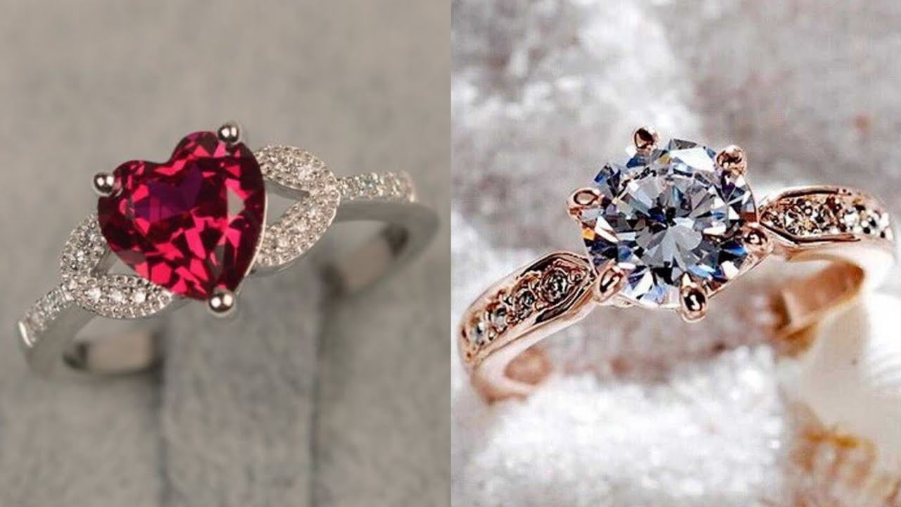 latest gemstone engagement rings ideas - YouTube