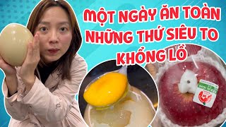 Một Ngày Ăn Toàn Những Thứ Siêu To Khổng Lồ | Pít Ham Ăn