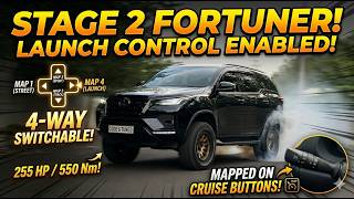 550Nm!! Toyota Fortuner Stage-2 with Launch Control and 4-way switchable maps