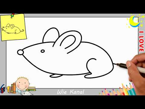 Video: Wie Zeichnet Man Eine Maus