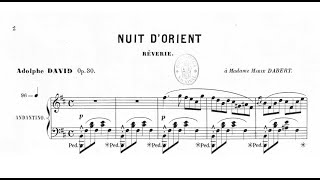 Adolphe David: Reverie "Nuit d'Orient", Op.30