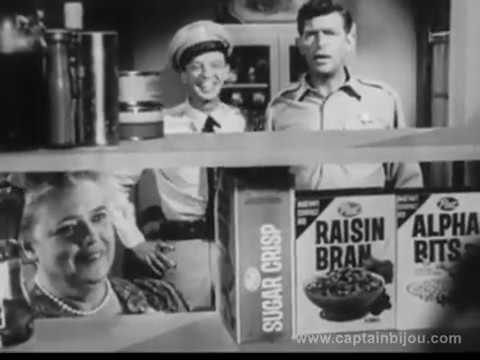 1963 POST COMPACT CEREAL BOXES COMMERCIAL - Andy Griffith, Don Knotts ...